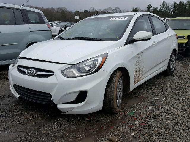 KMHCT4AE9DU576170 - 2013 HYUNDAI ACCENT GLS WHITE photo 2