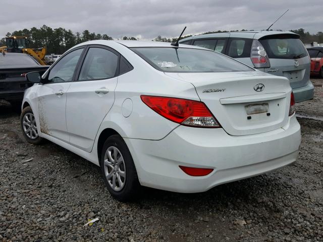 KMHCT4AE9DU576170 - 2013 HYUNDAI ACCENT GLS WHITE photo 3