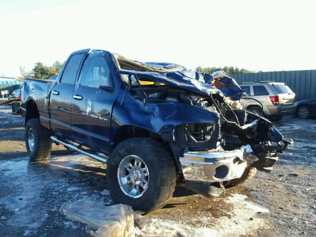 1D7HU18D24S601785 - 2004 DODGE RAM 1500 Q BLUE photo 1