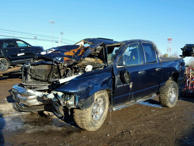 1D7HU18D24S601785 - 2004 DODGE RAM 1500 Q BLUE photo 2