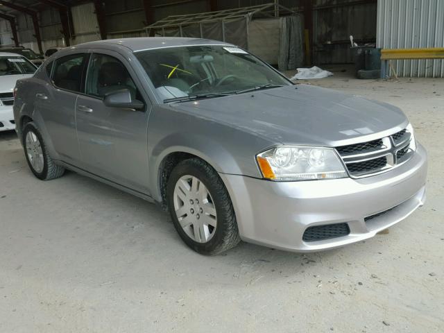 1C3CDZAB5EN138881 - 2014 DODGE AVENGER SE SILVER photo 1