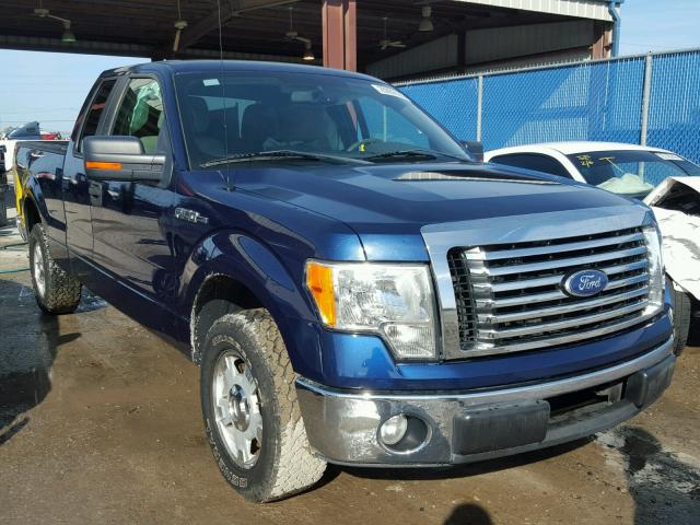 1FTEX1C89AKB59341 - 2010 FORD F150 SUPER BLUE photo 1