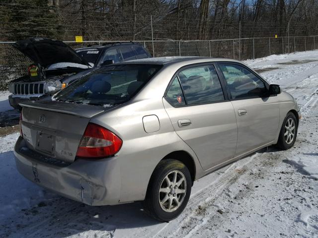 JT2BK12U610031336 - 2001 TOYOTA PRIUS BEIGE photo 4