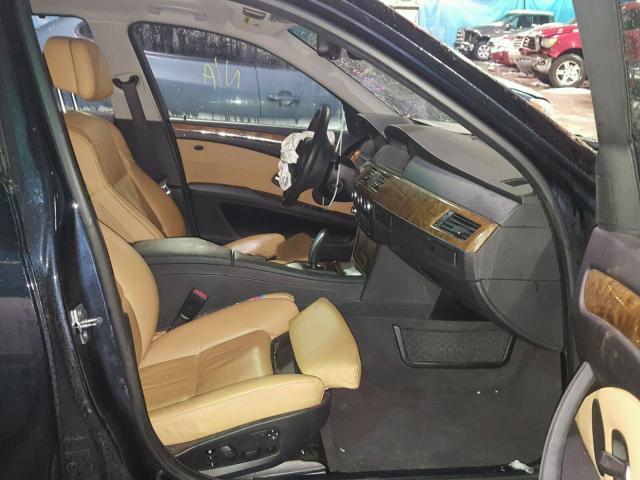 WBANW53549CT55853 - 2009 BMW 550 I BLACK photo 5