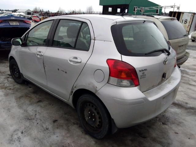 JTDKT923295239920 - 2009 TOYOTA YARIS SILVER photo 3