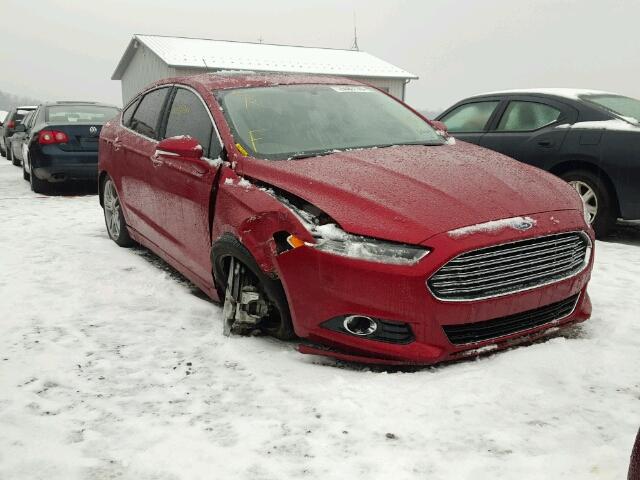 3FA6P0K91GR273367 - 2016 FORD FUSION TIT RED photo 1