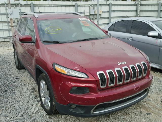 1C4PJLDB8FW765889 - 2015 JEEP CHEROKEE L MAROON photo 1