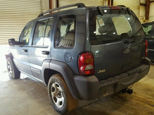 1J4GK48K82W299317 - 2002 JEEP LIBERTY SP GRAY photo 3