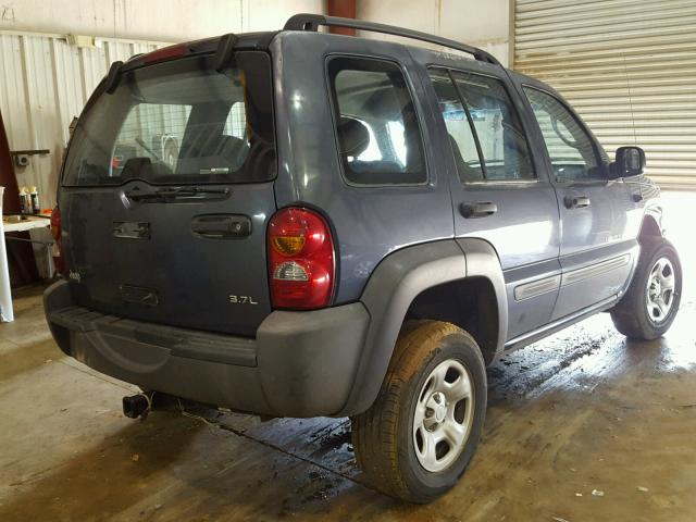 1J4GK48K82W299317 - 2002 JEEP LIBERTY SP GRAY photo 4