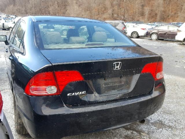 2HGFA16518H355493 - 2008 HONDA CIVIC LX BLACK photo 3