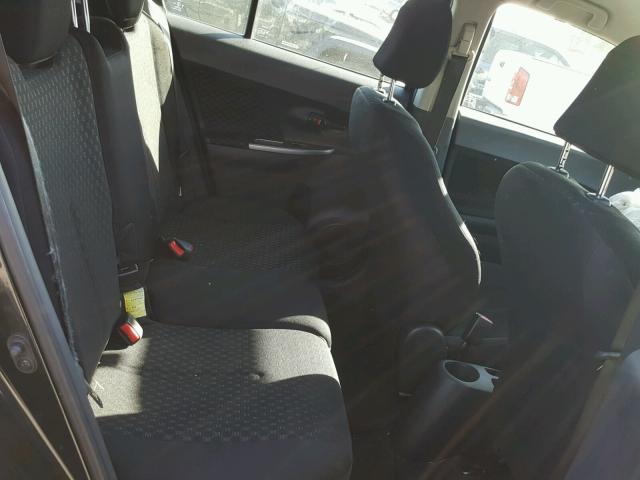 JTKKU4B42B1014704 - 2011 TOYOTA SCION XD BLACK photo 6