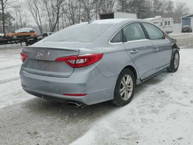 5NPE24AF8FH068570 - 2015 HYUNDAI SONATA SE SILVER photo 4