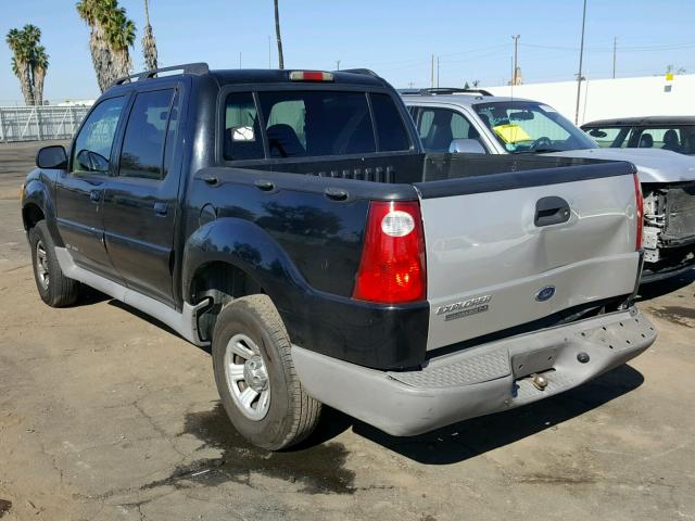 1FMZU67E21UA86501 - 2001 FORD EXPLORER S BLACK photo 3