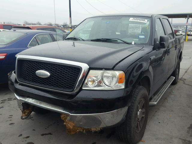 1FTRW14W47KA56886 - 2007 FORD F150 SUPER BLACK photo 2