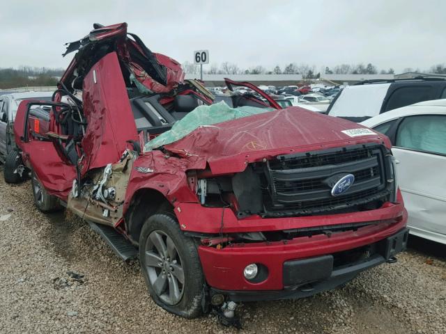 1FTFW1ETXDFD89542 - 2013 FORD F150 SUPER RED photo 1