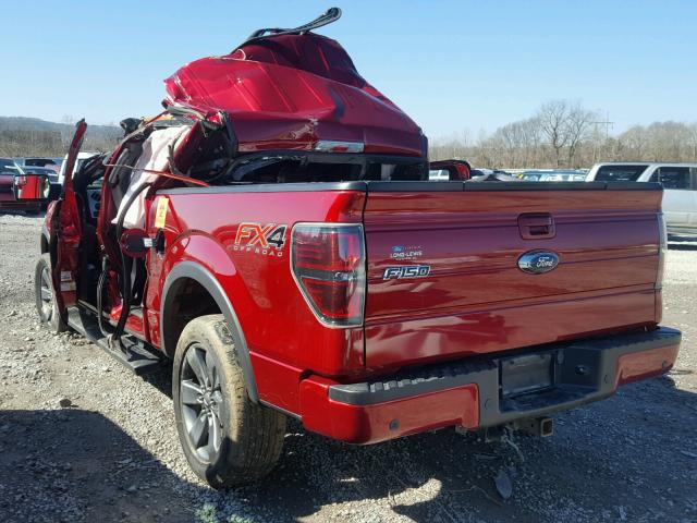 1FTFW1ETXDFD89542 - 2013 FORD F150 SUPER RED photo 3