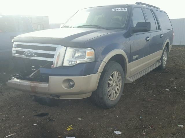 1FMFK18578LA80073 - 2008 FORD EXPEDITION BLUE photo 2