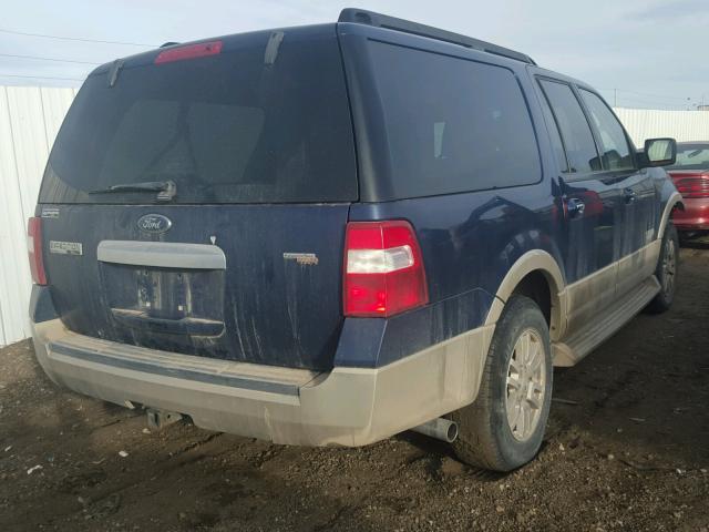 1FMFK18578LA80073 - 2008 FORD EXPEDITION BLUE photo 4