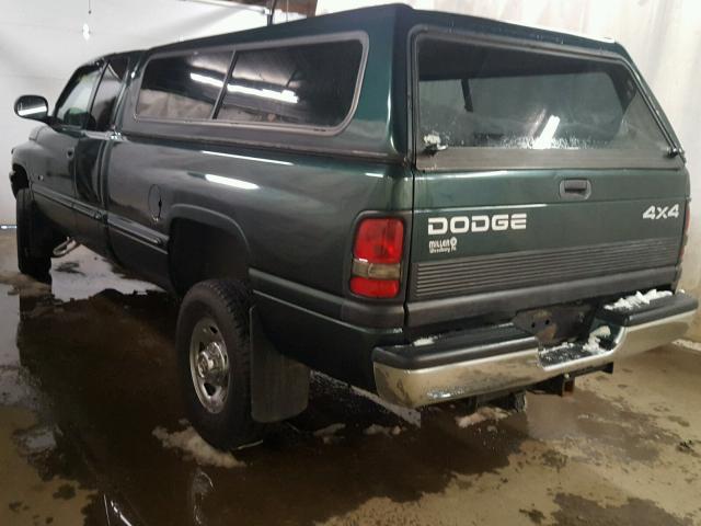 1B7KF23Z1WJ169590 - 1998 DODGE RAM 2500 GREEN photo 3