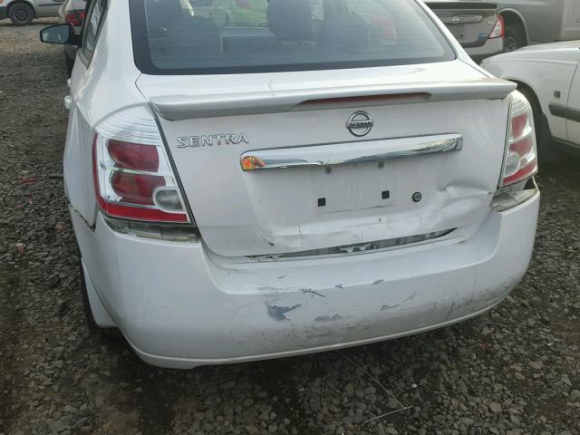 3N1AB6AP1BL624055 - 2011 NISSAN SENTRA 2.0 WHITE photo 9