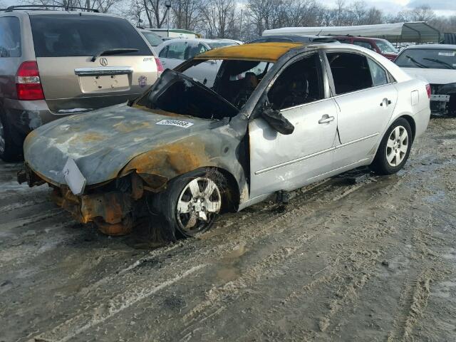 5NPET46C57H216610 - 2007 HYUNDAI SONATA GLS SILVER photo 2