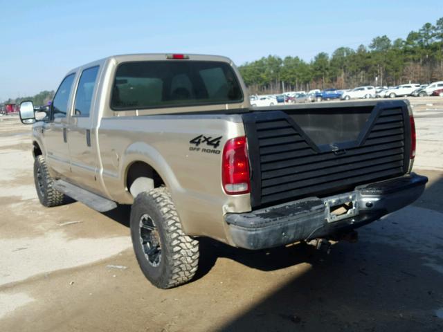 3FTNW21F81MA12169 - 2001 FORD F250 SUPER TAN photo 3