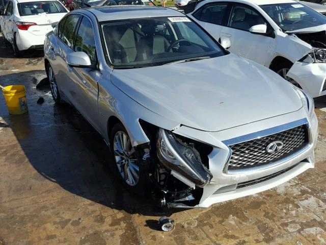 JN1EV7AP9JM353345 - 2018 INFINITI Q50 LUXE SILVER photo 1