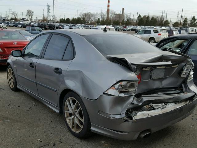 YS3FH46Y841002773 - 2004 SAAB 9-3 AERO GRAY photo 3