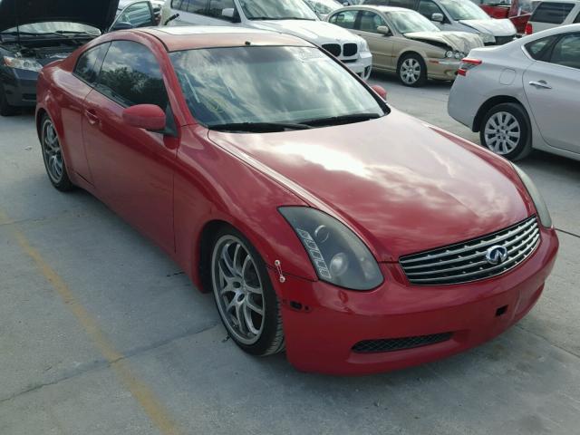 JNKCV54E83M205109 - 2003 INFINITI G35 RED photo 1