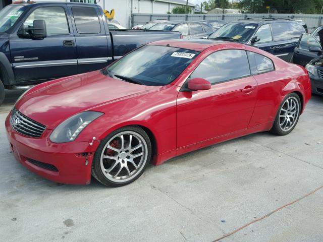 JNKCV54E83M205109 - 2003 INFINITI G35 RED photo 9