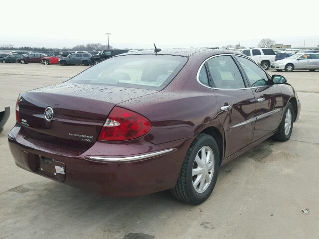 2G4WD582461261612 - 2006 BUICK LACROSSE C PURPLE photo 4