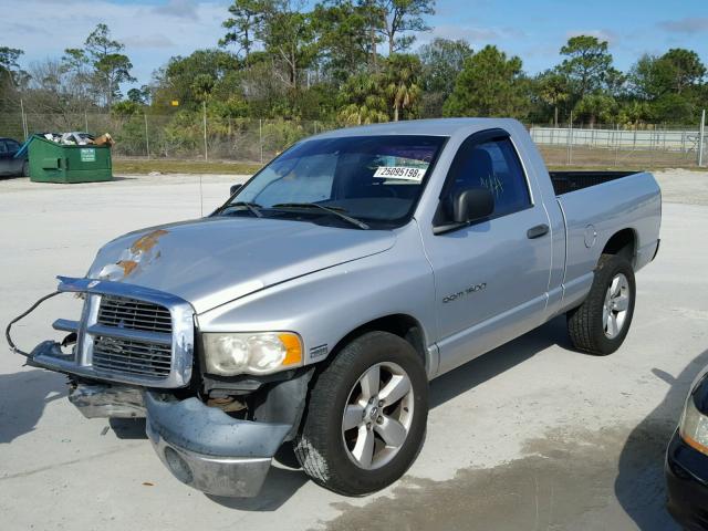 1D7HA16D55J599517 - 2005 DODGE RAM 1500 S SILVER photo 2