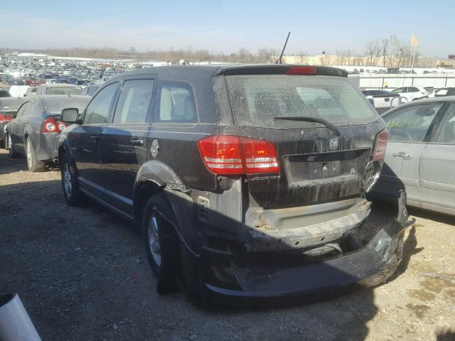 3D4GG47B89T156945 - 2009 DODGE JOURNEY SE BLACK photo 3