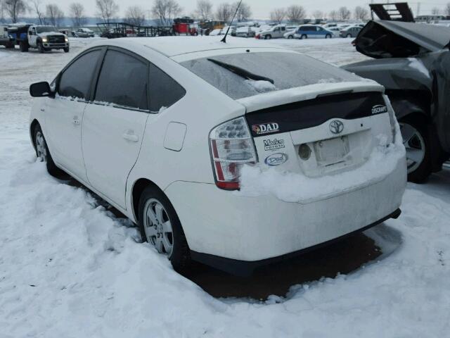 JTDKB20UX77626707 - 2007 TOYOTA PRIUS WHITE photo 3