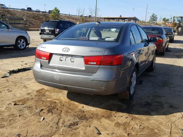 5NPET46C39H433950 - 2009 HYUNDAI SONATA GLS GRAY photo 4