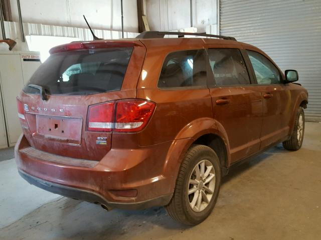 3C4PDCBGXET270488 - 2014 DODGE JOURNEY SX RED photo 4