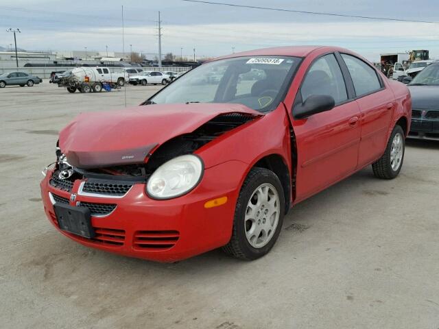 1B3ES56C84D563182 - 2004 DODGE NEON SXT RED photo 2