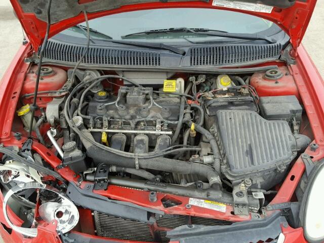 1B3ES56C84D563182 - 2004 DODGE NEON SXT RED photo 7