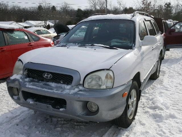 KM8SC73E54U827583 - 2004 HYUNDAI SANTA FE G WHITE photo 2