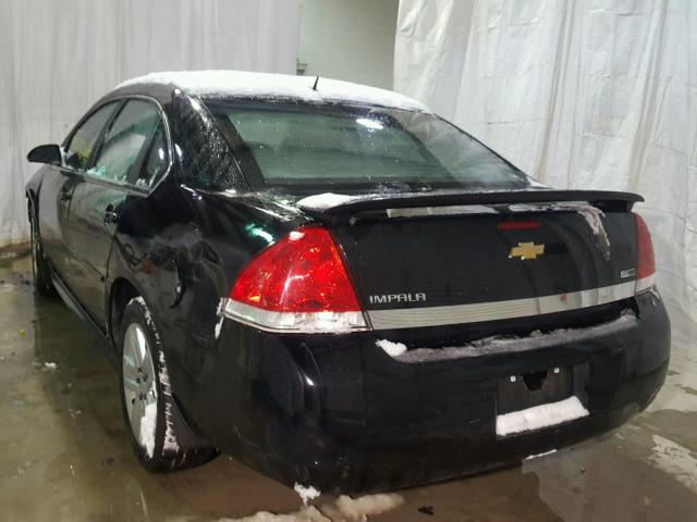 2G1WA5EK0B1152455 - 2011 CHEVROLET IMPALA LS BLACK photo 3