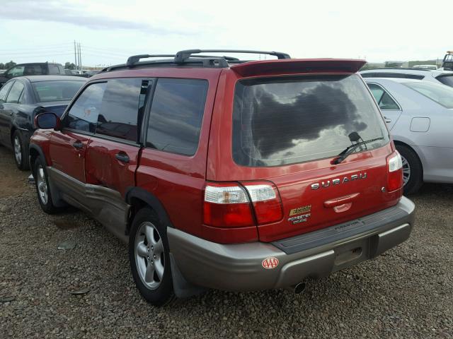JF1SF65512H750757 - 2002 SUBARU FORESTER S 红色 照片 3