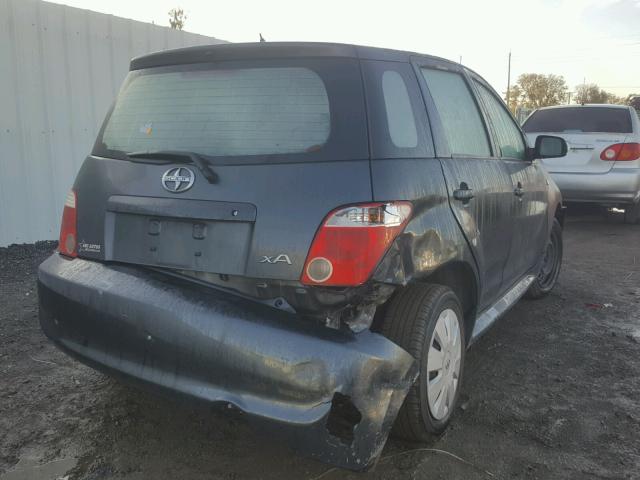 JTKKT624965011778 - 2006 TOYOTA SCION XA GRAY photo 4