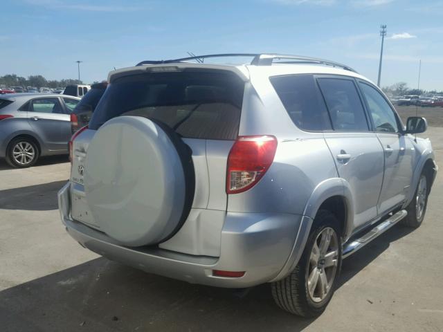 JTMZD32V376021583 - 2007 TOYOTA RAV4 SPORT SILVER photo 4