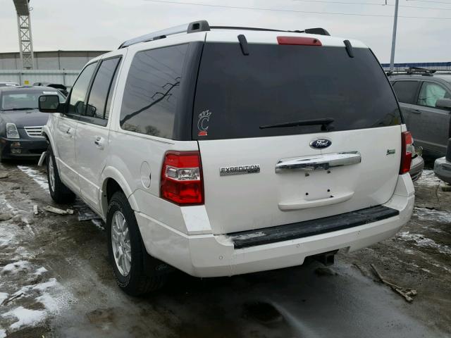 1FMJU2A54CEF02656 - 2012 FORD EXPEDITION WHITE photo 3