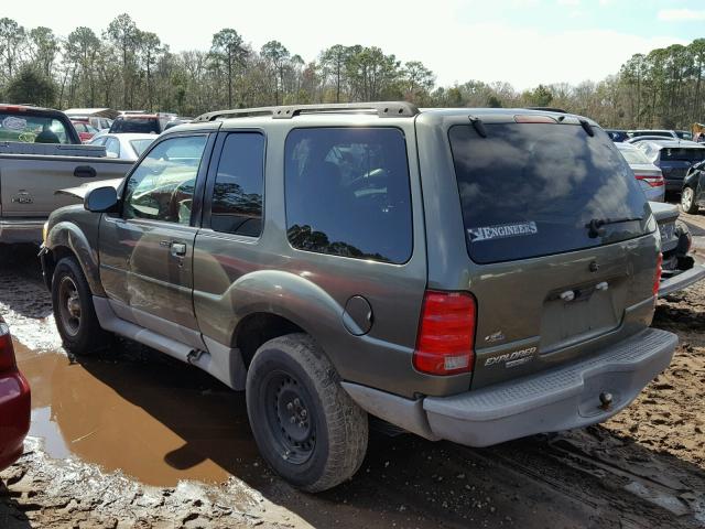 1FMYU60E23UC04524 - 2003 FORD EXPLORER S GREEN photo 3