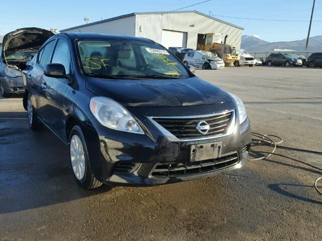 3N1CN7AP1CL818687 - 2012 NISSAN VERSA S BLACK photo 1