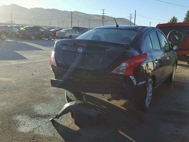 3N1CN7AP1CL818687 - 2012 NISSAN VERSA S BLACK photo 4