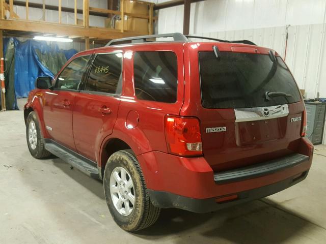 4F2CZ92Z18KM12818 - 2008 MAZDA TRIBUTE I RED photo 3