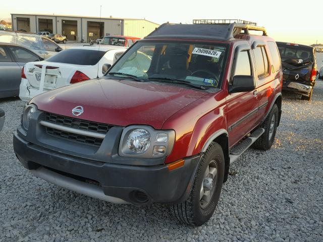 5N1ED28T63C700351 - 2003 NISSAN XTERRA XE RED photo 2