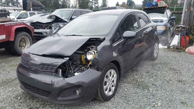 KNADM5A31D6890617 - 2013 KIA RIO LX Մոխրագույն լուսանկար 2